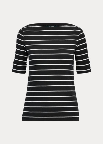 Women's Ralph Lauren Striped Boatneck Tops | 629048NPB